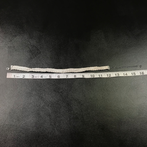 Embroidered Pattern Adjustable Choker Necklace - Picture 4 of 6